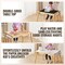 Kids Wooden Sensory Table Set with Storage Bins and Paper Roll Holder for Creative Play